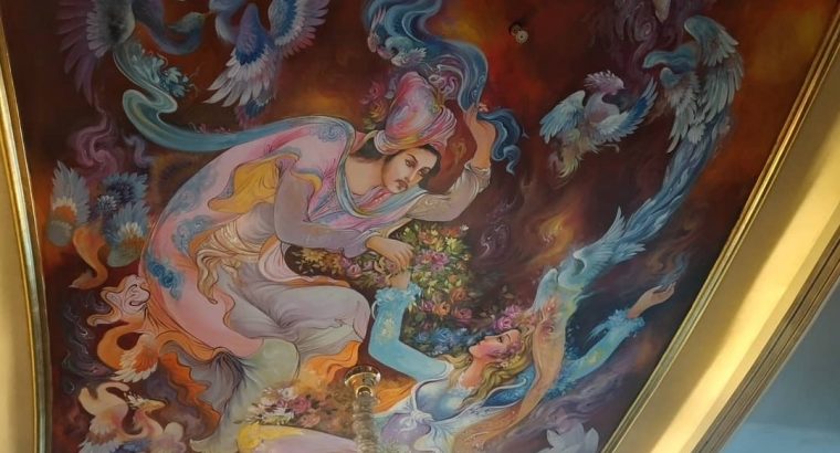 نقاشی مینیاتور روی سقف و دیوار – گروه یاشیل